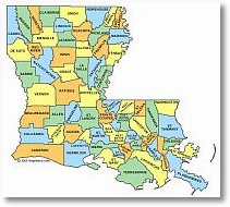 louisiana map