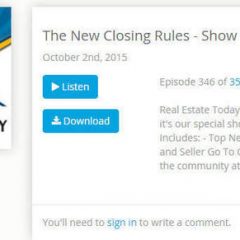 new closing rules