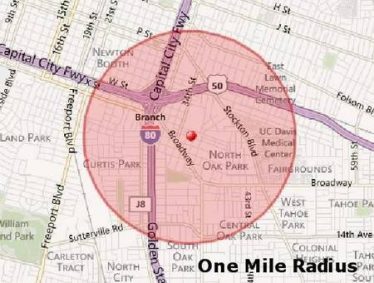 appraisal comps one mile radius